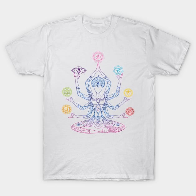 The Goddess of Yoga T-Shirt by UrbanBlazeStudio